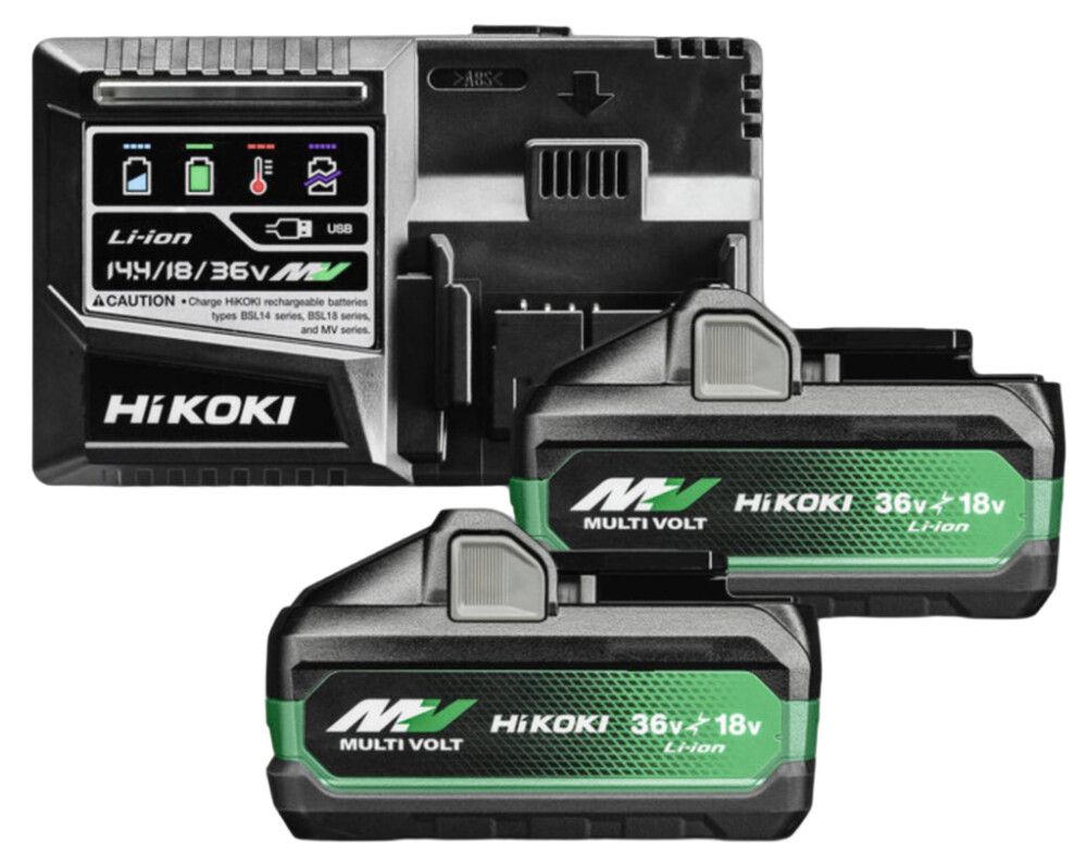Rafhlaða og hleðslutæki 18-36V 8-4Ah Hikoki