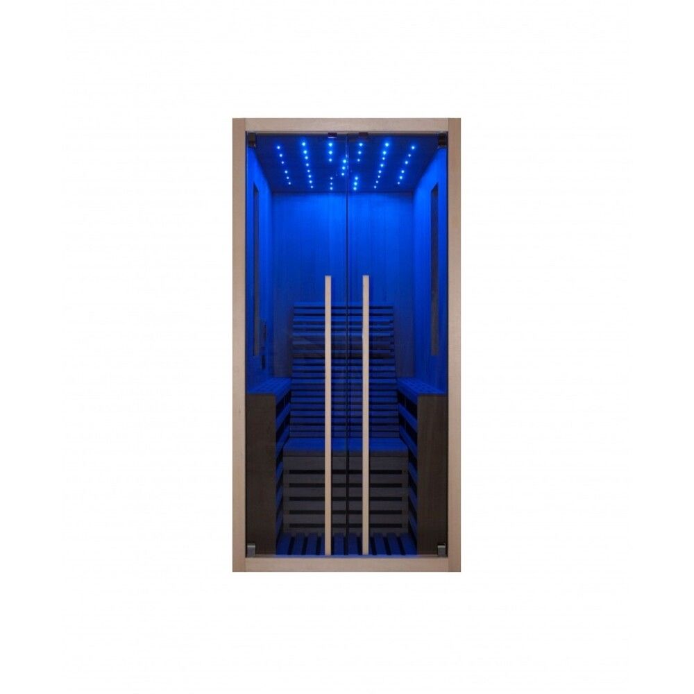 Saunaklefi infrarauður 100x130x195 cm Carbon