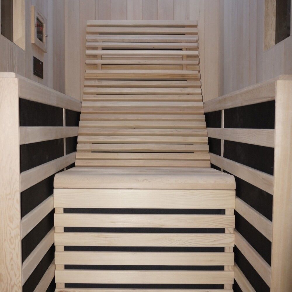 Saunaklefi infrarauður 100x130x195 cm Carbon