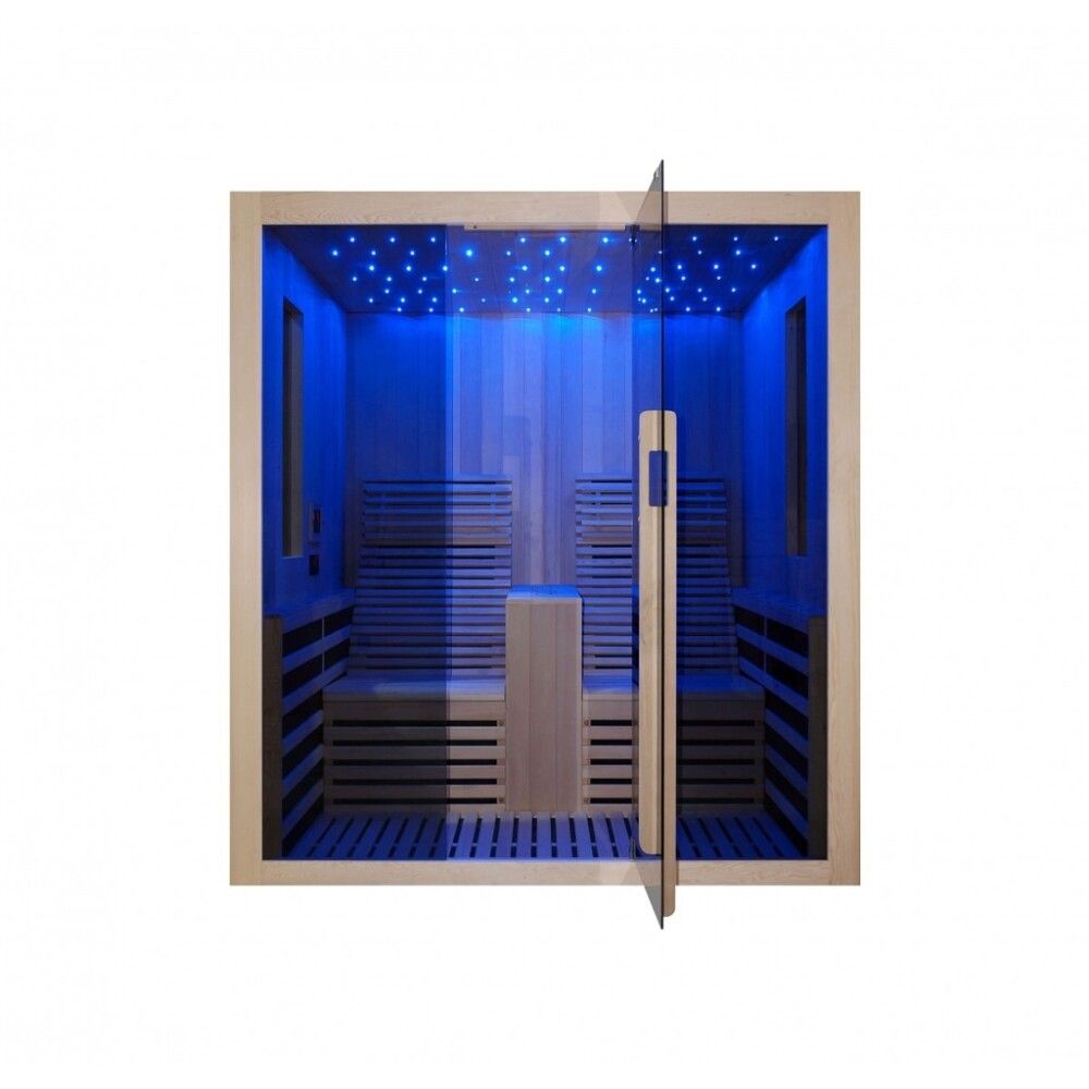 Saunaklefi infrarauður 180x150x195 cm Carbon