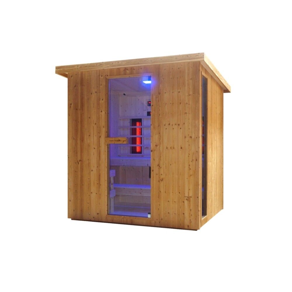 Saunaklefi infrarauður 198x182x200 cm Lahti