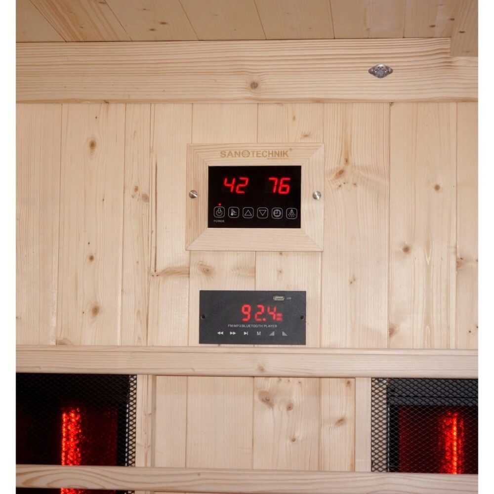 Saunaklefi infrarauður 198x182x200 cm Lahti
