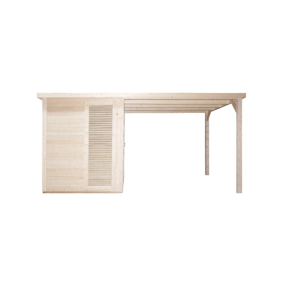 Saunaklefi útiklefi 460x230x220 cm Rauma