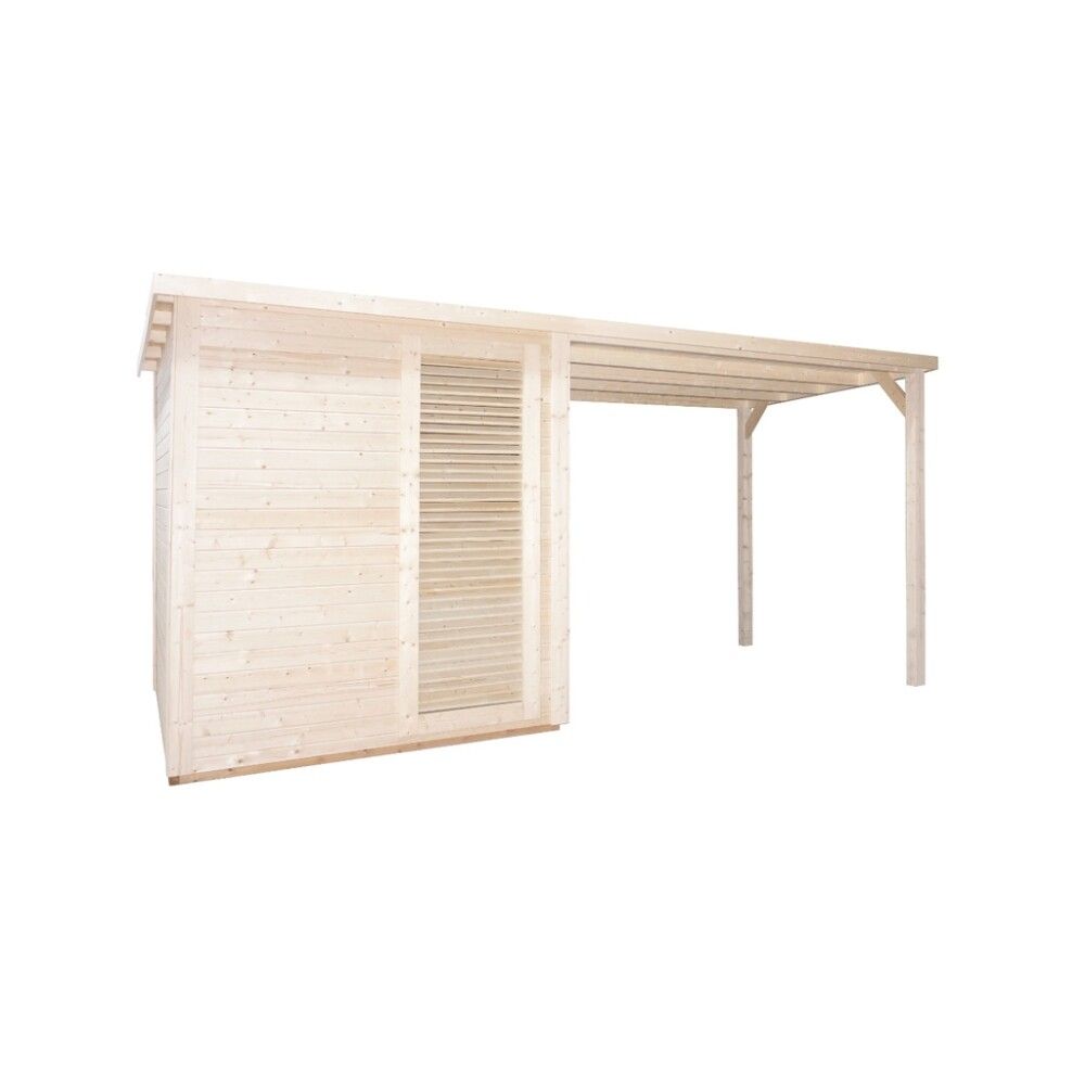 Saunaklefi útiklefi 460x230x220 cm Rauma