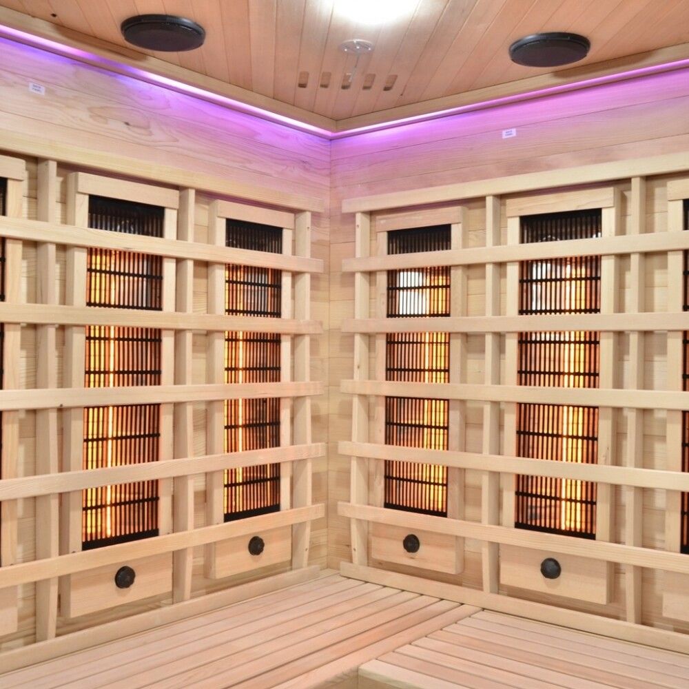 Saunaklefi infrarauður 150x150x200 cm Deluxe