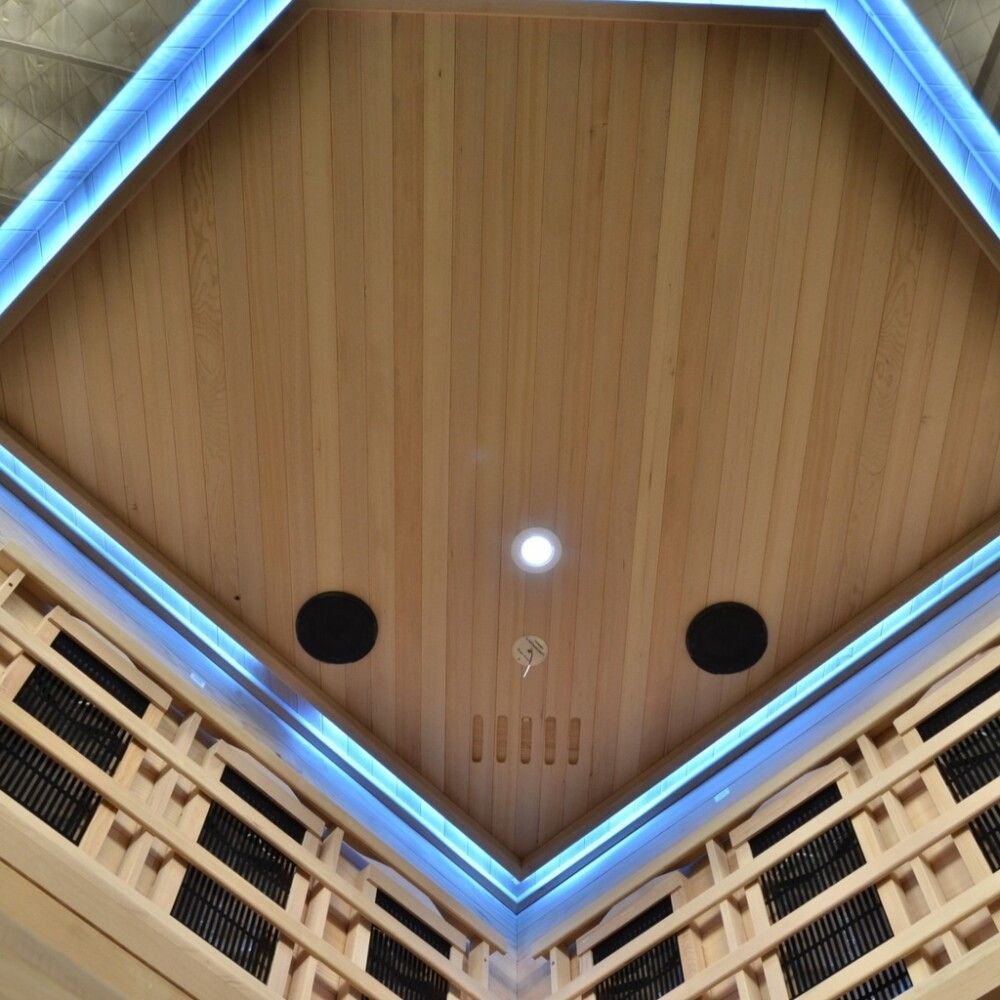 Saunaklefi infrarauður 150x150x200 cm Deluxe