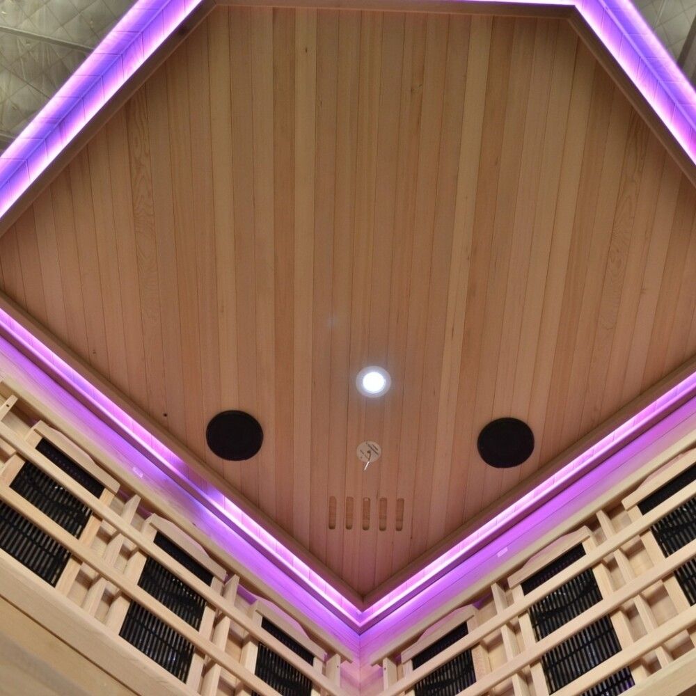 Saunaklefi infrarauður 150x150x200 cm Deluxe