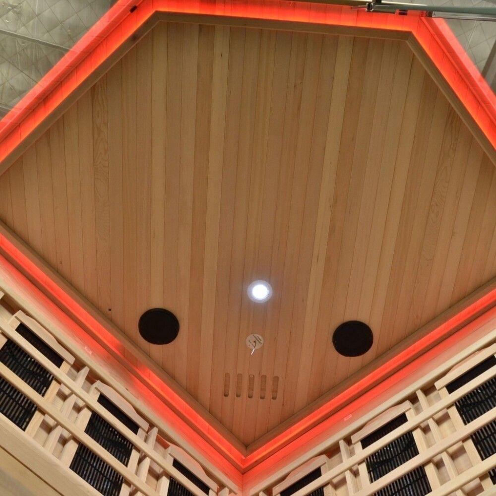 Saunaklefi infrarauður 150x150x200 cm Deluxe