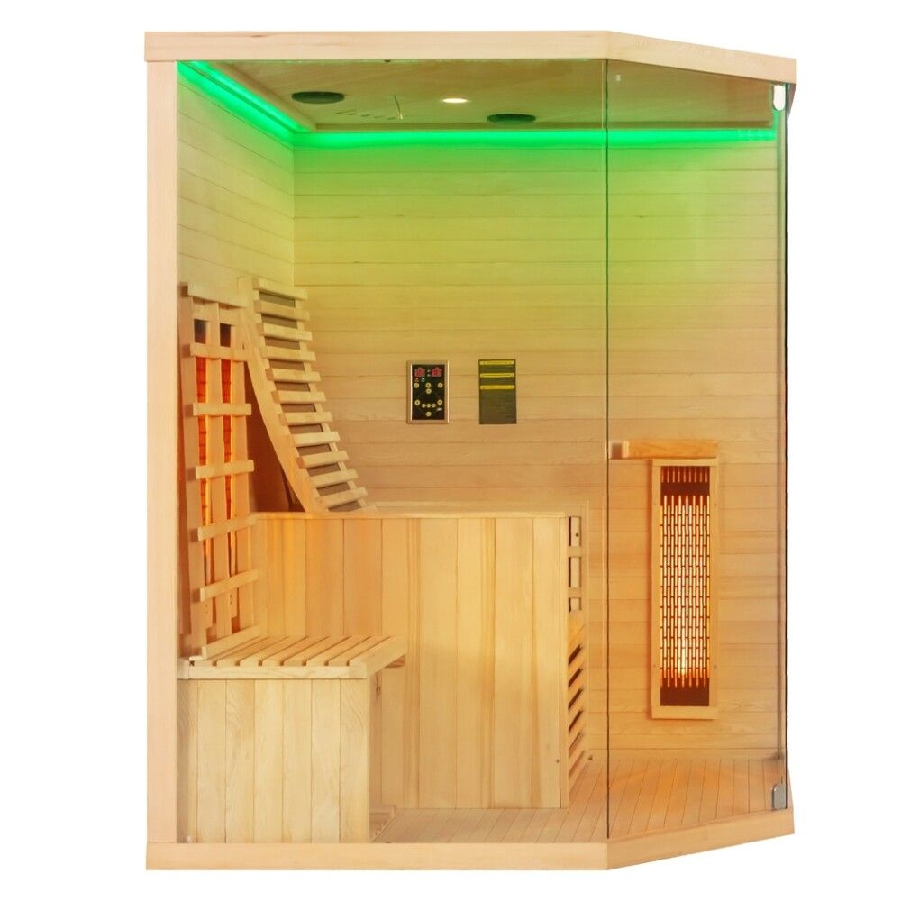 Saunaklefi infrarauður 150x150x195 cm Carbon