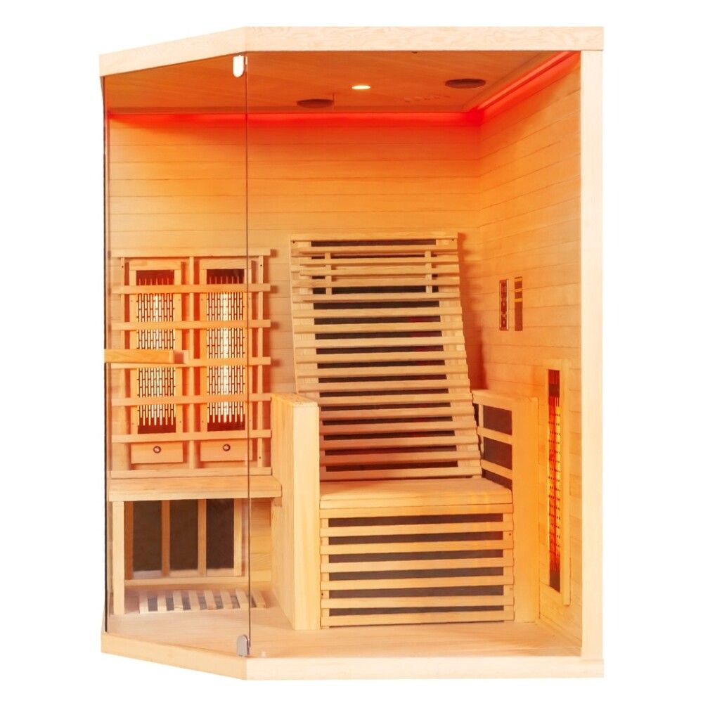 Saunaklefi infrarauður 150x150x195 cm Carbon