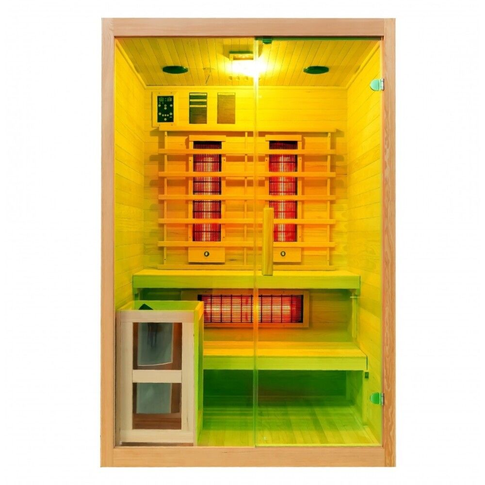Saunaklefi infrarauður 130x120x200 cm Twincombi