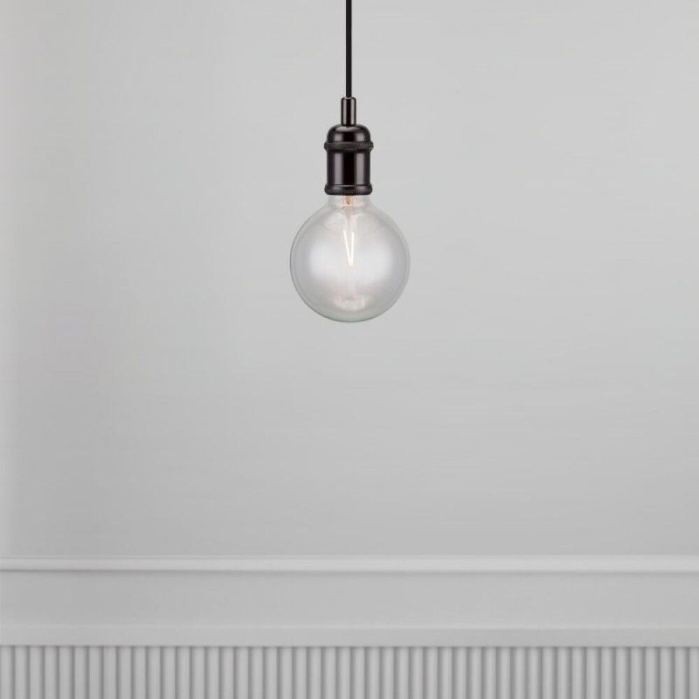 Hangandi perustæði E27 Avra svart 2 m