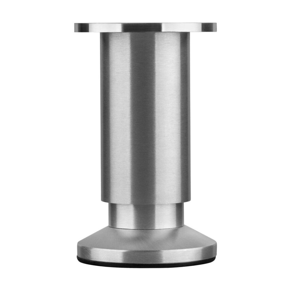 Borðfótur stillanlegur Ø38x110x115mm burstað ál