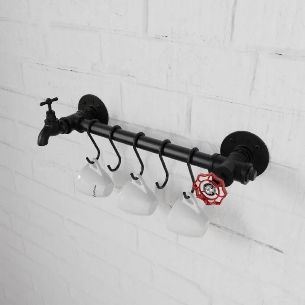 Rör fyrir hillukerfi 1500mm 3/4" Rusticline RT-33 svart