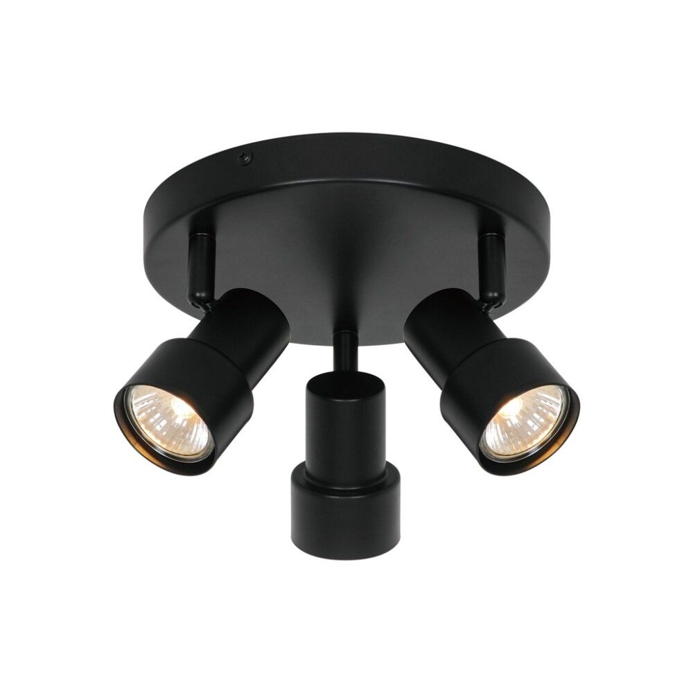 Kastarar 3xGU10 Nordlux Boston Ø20 cm málm svart