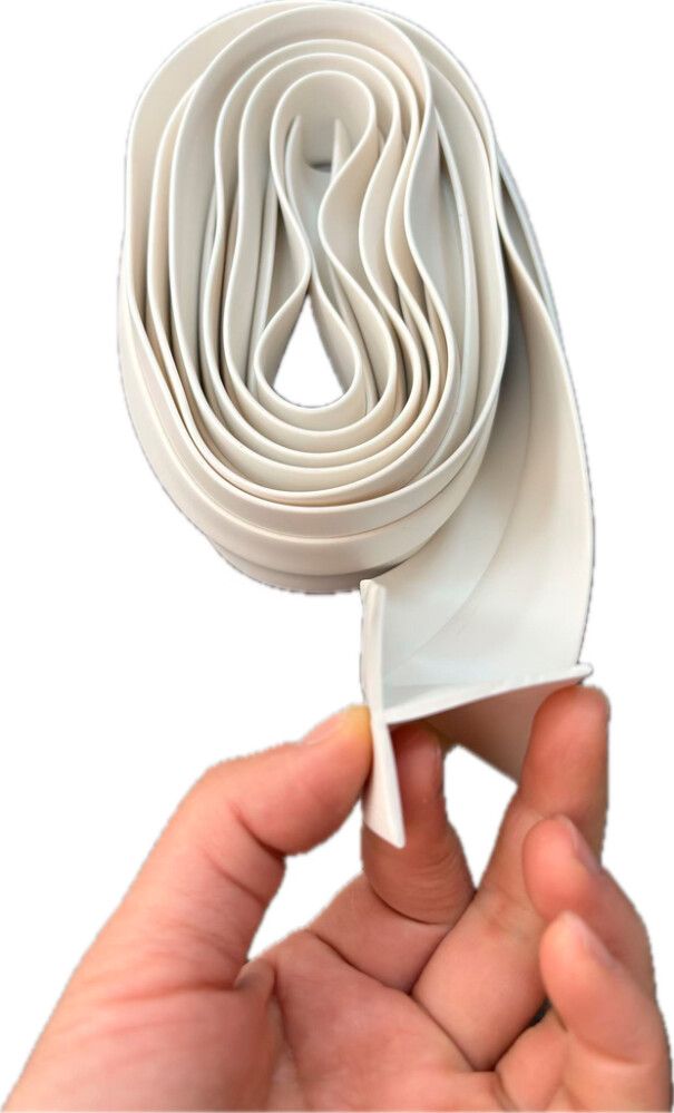 Þéttilisti T PVC 40x35mm 2m House hvítur