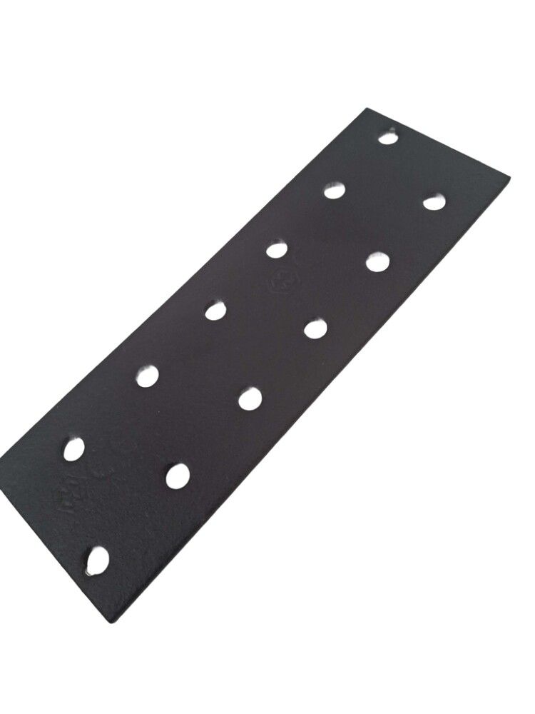 Gataplata 40x120x2 mm Jasa galv svört