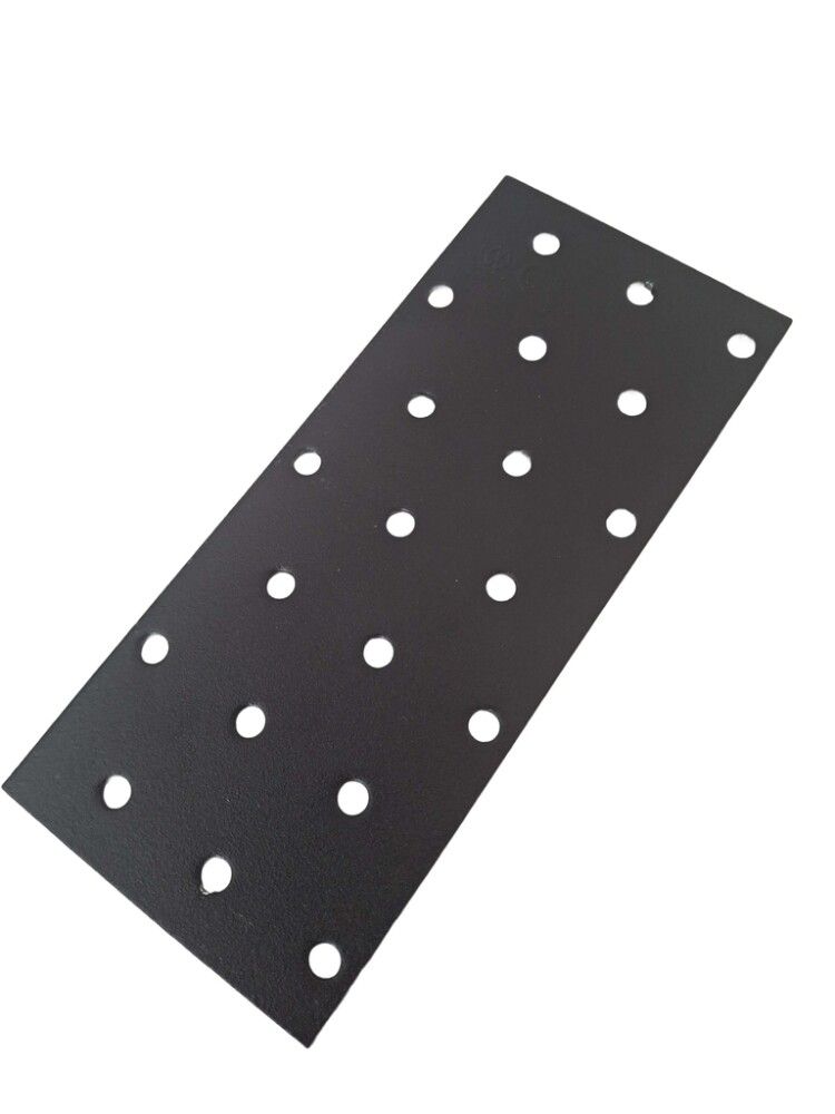 Gataplata 60x140x2 mm Jasa galv svört