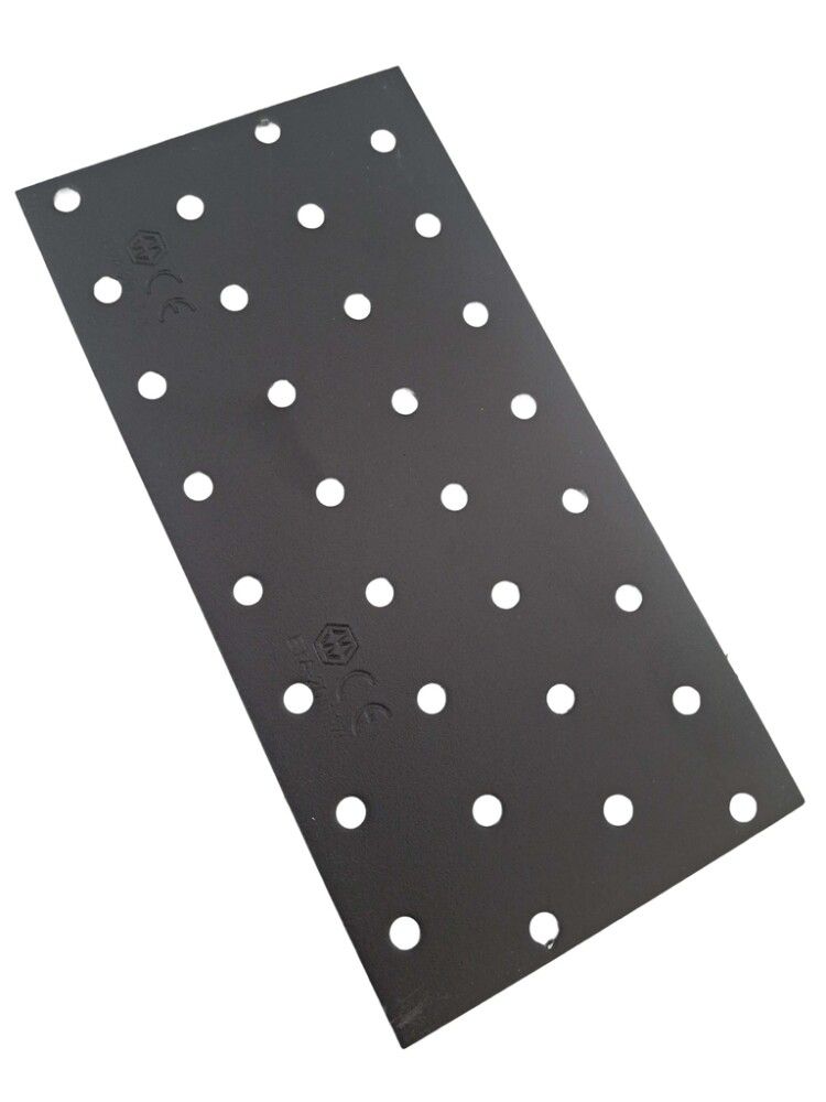 Gataplata 80x160x2 mm Jasa galv svört