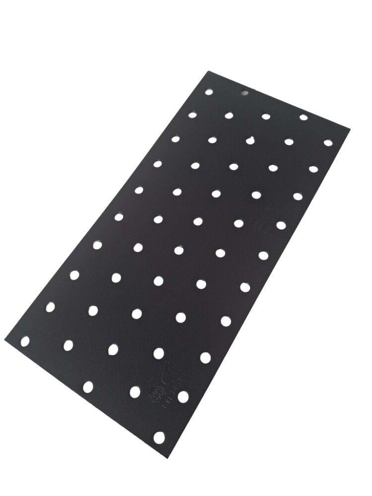 Gataplata 100x200x2 mm Jasa galv svört