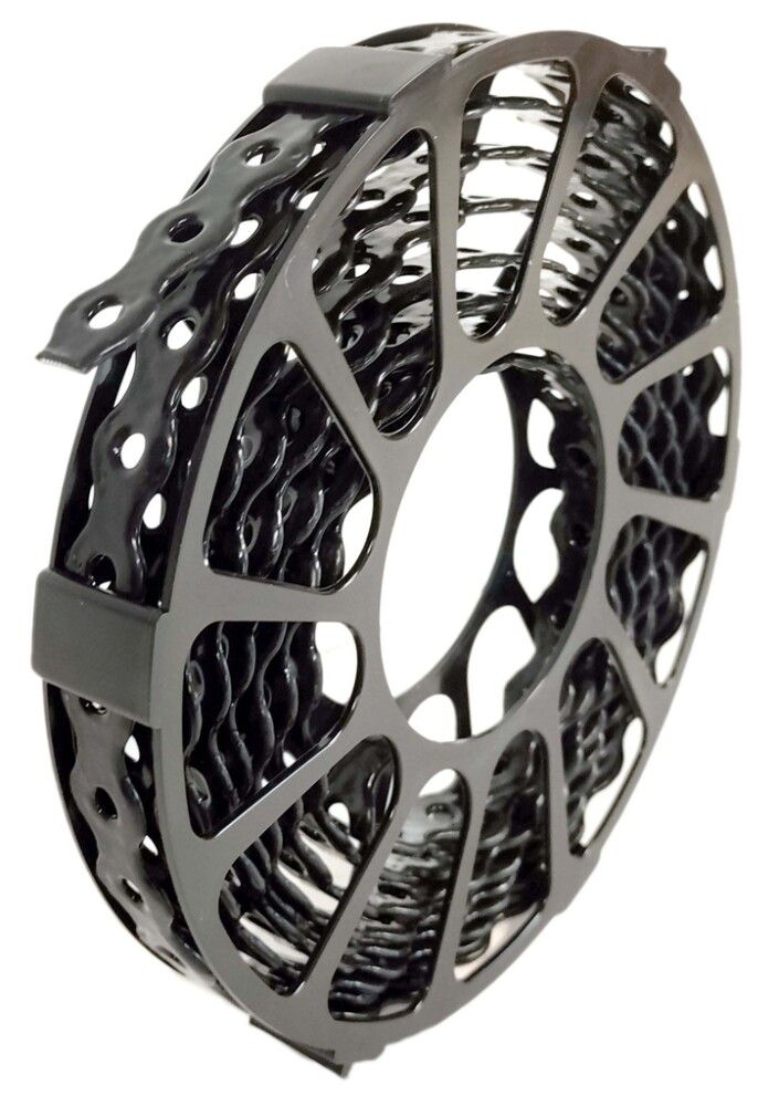 Gataband 12x0,7 mm 3 m galv. svart