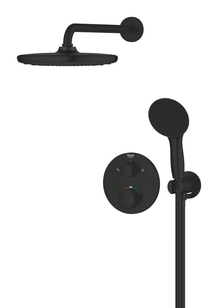 Sturtusett innbyggt Grohe Vitalio Precision 250 svart