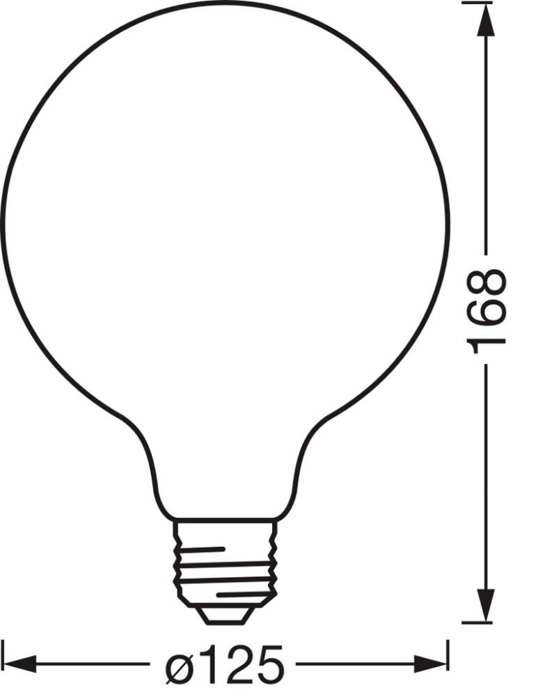 Snjallpera LED E27 WiFi 2400K Smart+ 6W Ø125mm
