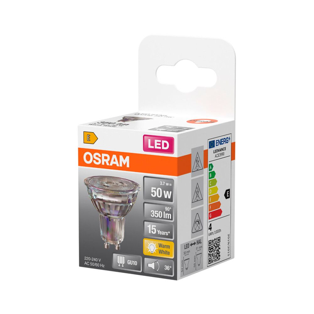 Kastarapera LED GU10 2700K Osram 3,7W