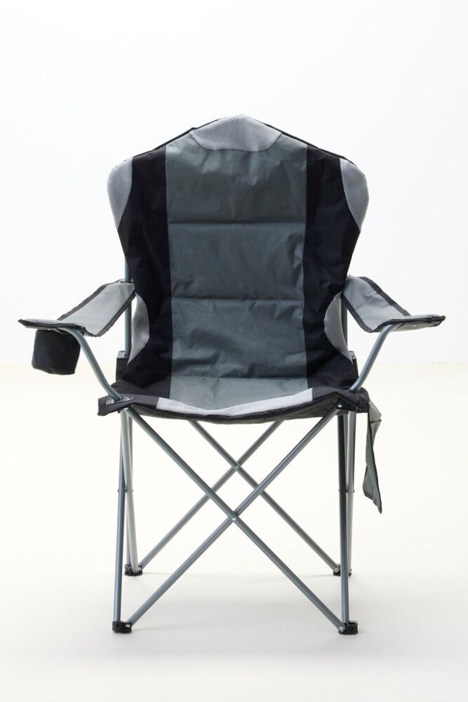 Útilegustóll svartur samfellanlegur Sunfun