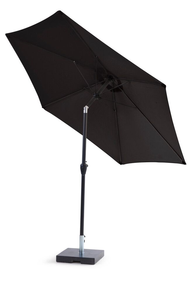 Sólhlíf Eva með sveif og halla Ø300cm Sunfun svört