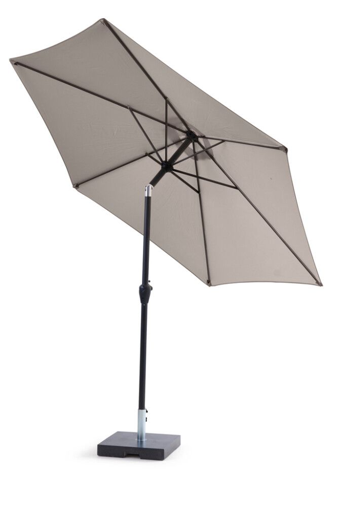 Sólhlíf Eva með sveif og halla Ø300cm Sunfun svört/taupe