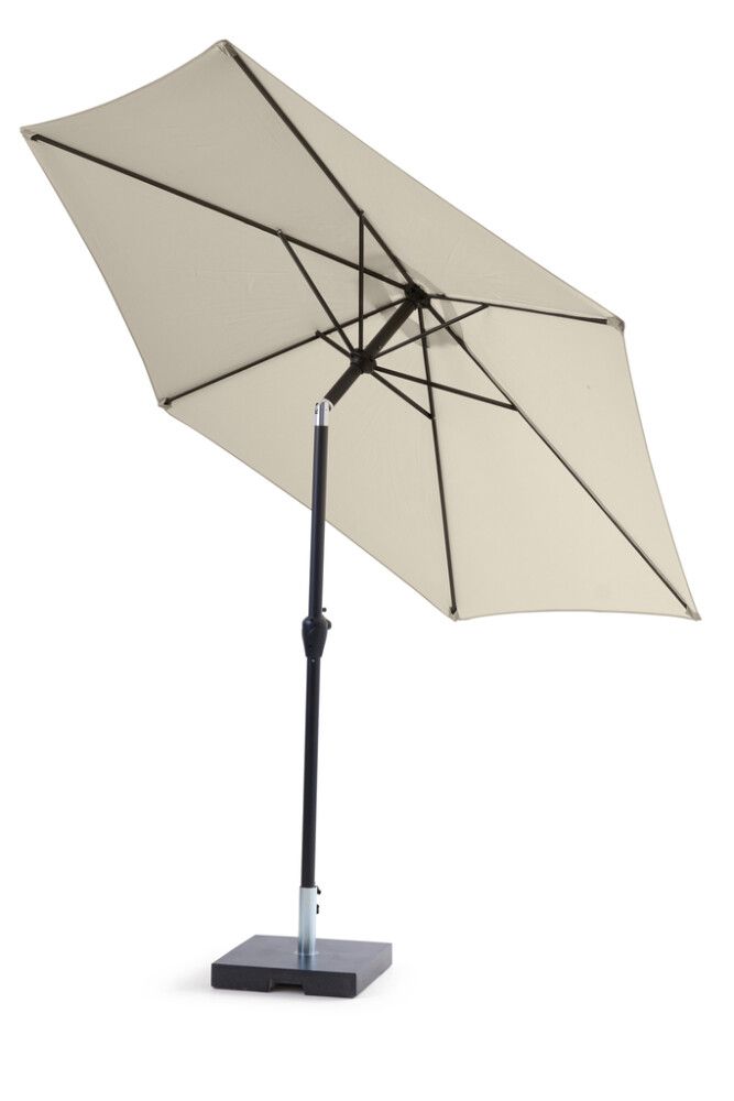 Sólhlíf Eva með sveif og halla Ø300cm Sunfun svört/ljósgrá