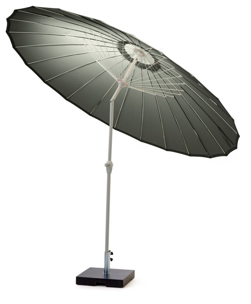 Sólhlíf Eva með sveif og halla Ø270cm Sunfun svört/græn