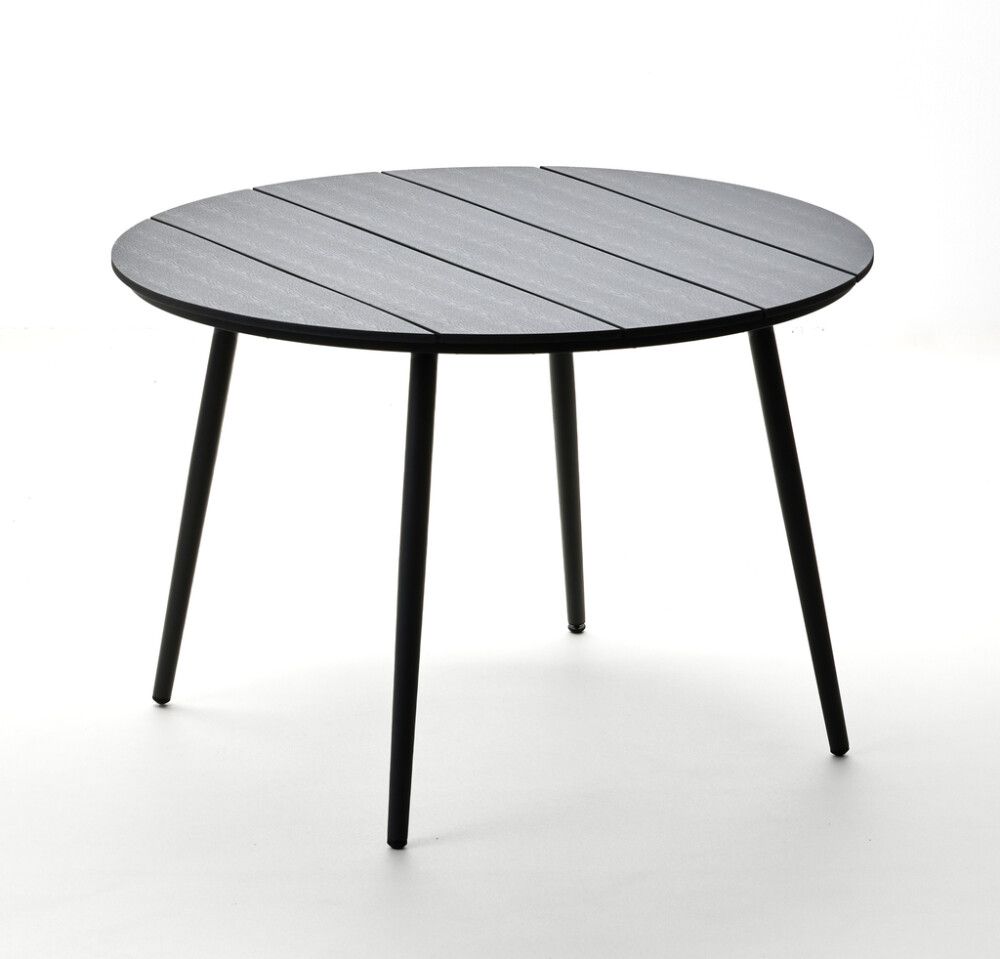 Garðborð Bordeaux Ø110cm Sunfun svart