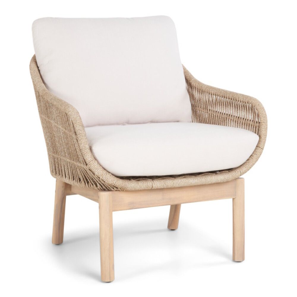 Garðstóll með sessu Johanna akasíu Sunfun