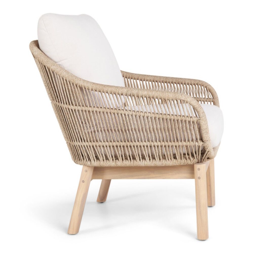 Garðstóll með sessu Johanna akasíu Sunfun