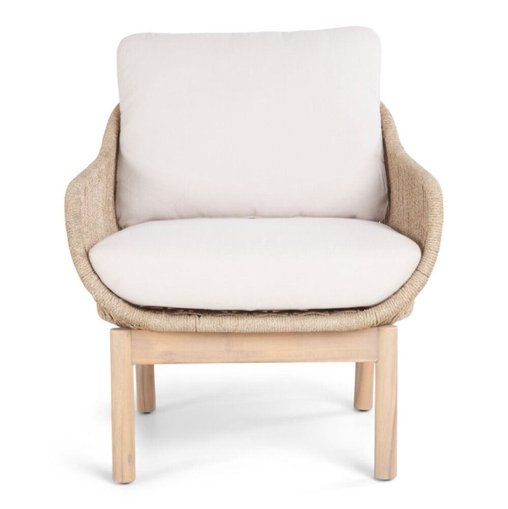 Garðstóll með sessu Johanna akasíu Sunfun