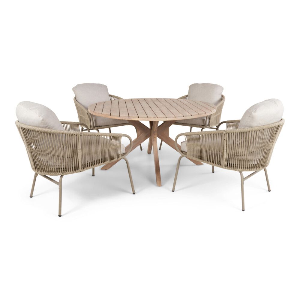 Garðborð Asta akasíu 140x76cm Sunfun