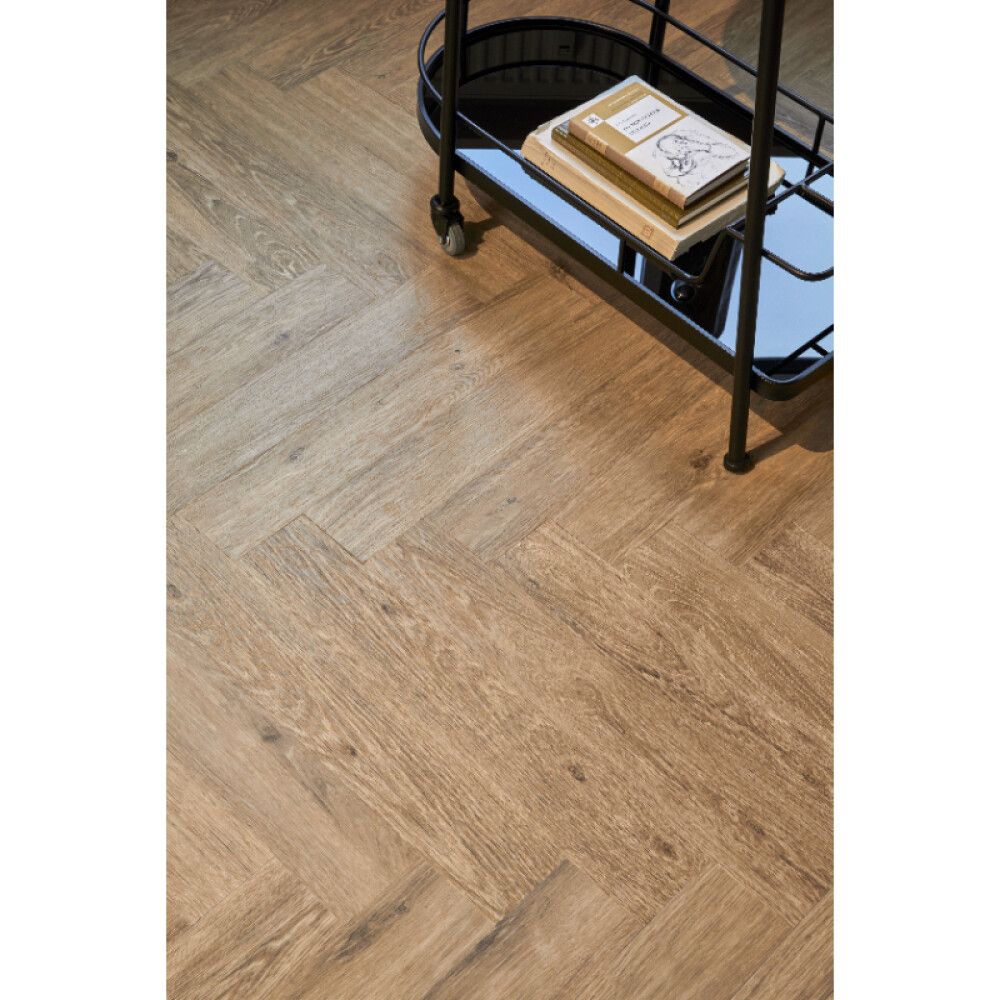 Vínylparket fiskibeina Novego Natural Oak 7mm 1,2m²