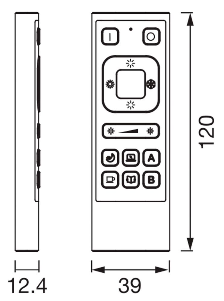 Fjarstýring Smart+ USB svört