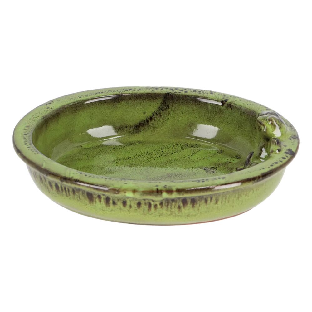 Fuglabað með froski keramik 30cm Garden Life gr