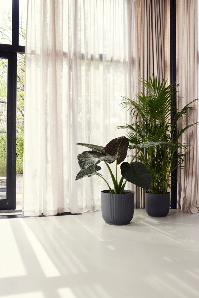 Blómapottur Vibes Fold Round Ø39cm svartur Elho