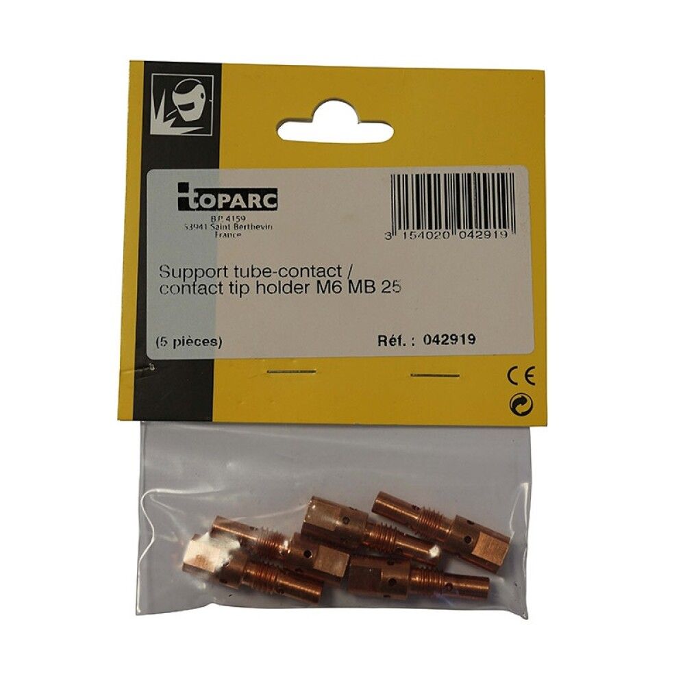 Mig spíssar M6 0,6 mm 5 stk Gys 250A