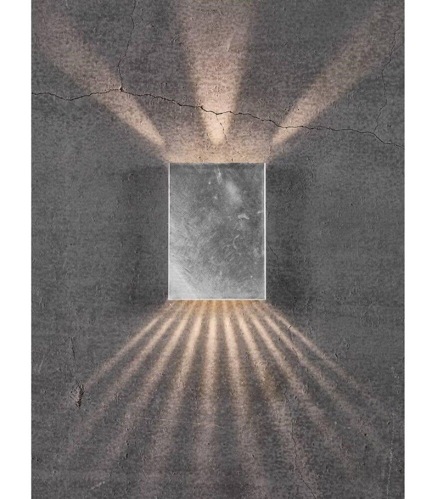 Veggljós LED Fold 15 galvaníserað stál 21 cm