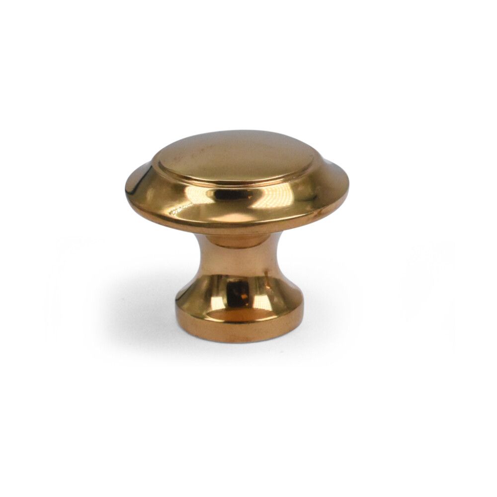 Hnúður Ø35mm gylltur málmur