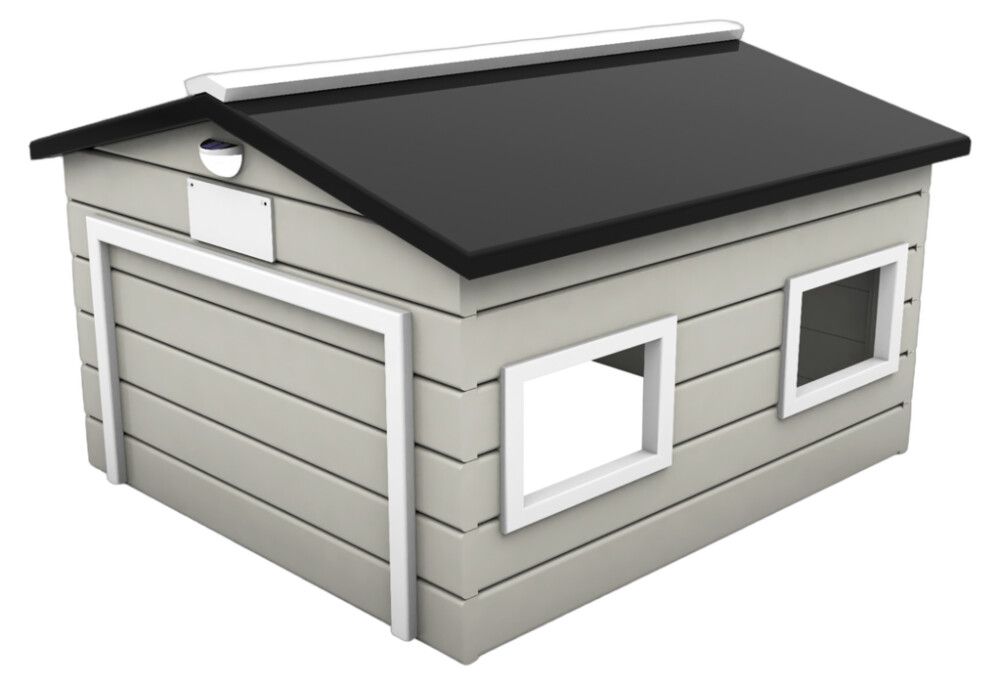 Bílskúr fyrir slátturóbot AM Robots