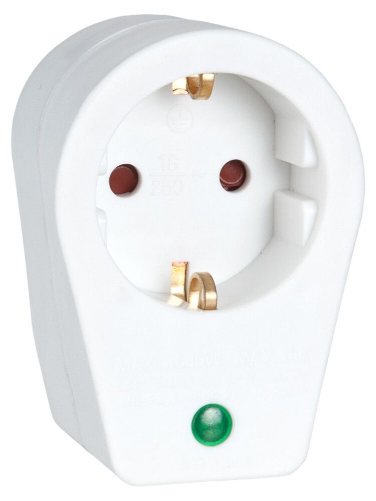 Tengill með yfirspennuvörn 16A Airam hvítur