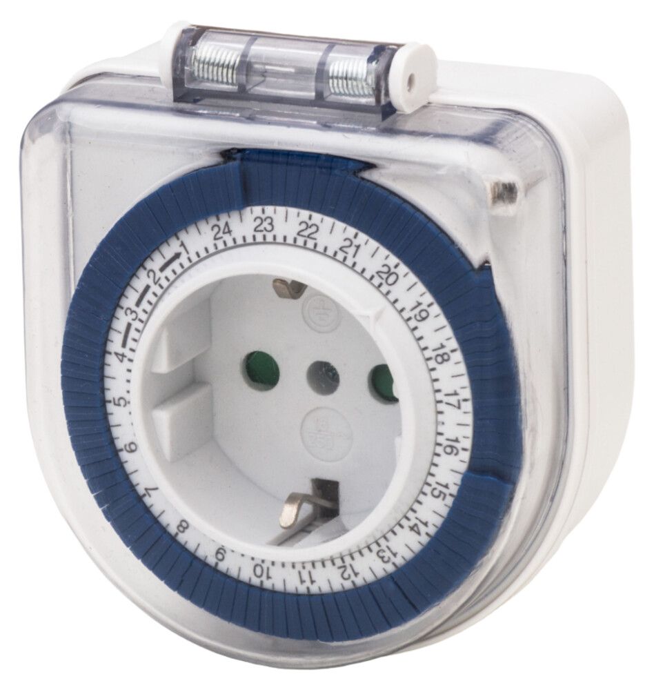 Tengill með tímastilli 24 klst IP44 -40° Airam