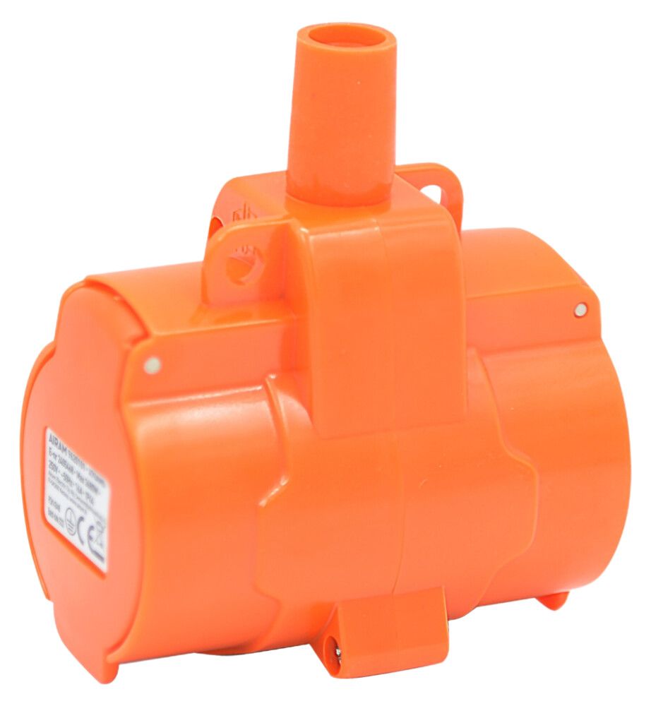 Hulsa 2f 16A IP44 Airam appelsínugul