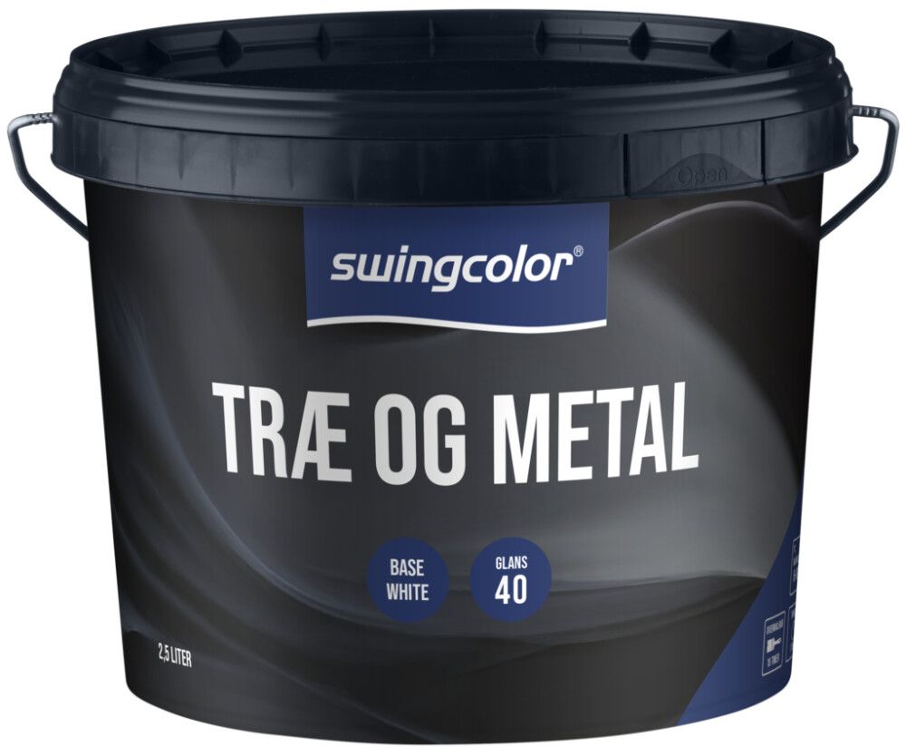 Viðar- & málmmálning hvítur grunnur 2,5L Swingcolor